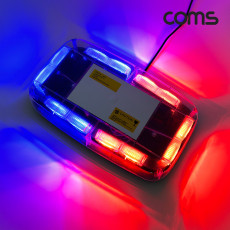 차량용 LED 경광등 자석부착 DC12V 시가잭 Red Blue Light 램프 안전등 비상등 경고등