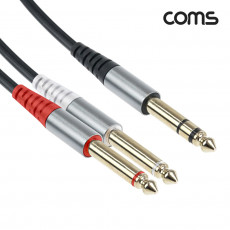 오디오 케이블 스테레오 6.5 to 모노 6.5x2 Stereo Mono AUX 1.5m
