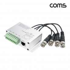 BNC 리피터 4채널 CCTV 신호연장 Balun RJ45 터미널