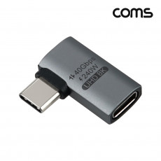 USB 4.0 Type C 꺾임 젠더 C to C타입 GEN3 240W 40Gbps UHD 8K