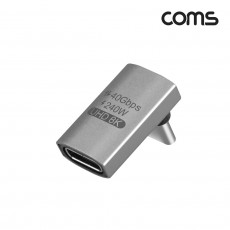 USB 4.0 Type C 꺾임 젠더 C to C타입 GEN3 240W 40Gbps UHD 8K