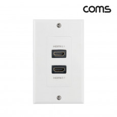 HDMI 월 플레이트 v2.1 2포트 벽면 벽부 판넬 매립 설치 Wall Plate