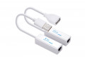 USB 2.0 리피터 RJ45 200M LAN 랜케이블 랜선 RX TX 전송기 수신기 무전원