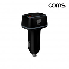 나비 차량용 시가 충전기 Black 고속 2포트 30W USB C 18W USB A 시거잭형
