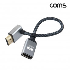 HDMI 연장 케이블 젠더 MF 4K 60Hz UHD 15cm 꺾임형