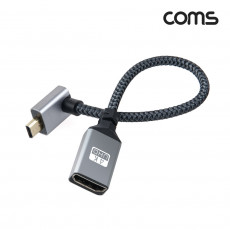 마이크로 HDMI 변환 케이블 젠더 HDMI F to Micro HDMI M 4K 60Hz UHD 20cm 꺾임형