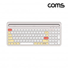 크래들 무선 블루투스 5.0 키보드 스마트폰 태블릿PC 거치 화이트