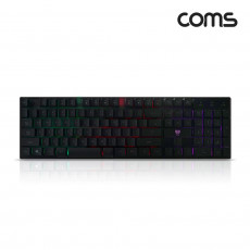 나비 레인보우 RGB USB 유선 키보드 블랙