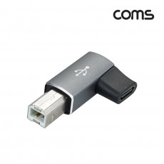 USB 3.1 C타입 변환 젠더 USB B타입 90도 좌우꺾임