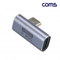 USB 4.0 Type C 젠더 C타입 to C타입 MF E-Marker 이마커 최대 40Gbps 상하좌우 90도 꺾임