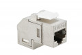 CAT6A 키스톤 잭 아연 도금 90도 꺾임 Shielded 8P8C 월플레이트 RJ45