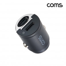 차량용 45W 듀얼 충전기 초소형 시거잭 PD USB-C 2포트