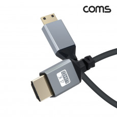 미니 HDMI 변환 스프링 케이블 HDMI M to Mini HDMI M 4K 60Hz UHD