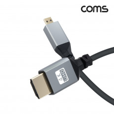 마이크로 HDMI 변환 스프링 케이블 HDMI M to Micro HDMI M 4K 60Hz UHD