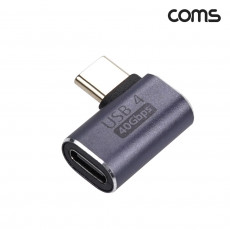 USB 4.0 Type C 꺾임 젠더 C to C타입 GEN3 240W 40Gbps