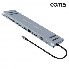 14 in 1 C타입 멀티허브 도킹스테이션 카드리더 HDMI 동시출력