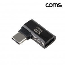 USB 3.2 Type C 젠더 C타입 to C타입 MF 100W E-Marker 이마커 최대 20Gbps 좌우꺾임