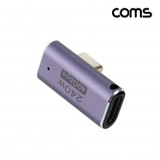 USB 4.0 Type C 젠더 C타입 to C타입 MF 240W E-Marker 이마커 최대 40Gbps 상하좌우 꺾임