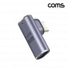 USB 4.0 Type C 꺾임 젠더 GEN3 C타입 to C타입 MF E-Marker 이마커 최대 40Gbps 8K 140W 상하죄우 꺾임꺽임