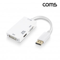 디스플레이포트 멀티 컨버터 4K 30Hz DP M to HDMI F DVI F VGA F DisplayPort