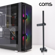 1단 그래픽카드 가이드 VGA GPU 수직 거치대 지지대 홀더 알루미늄 받침대 브라켓 고정 높이 조절 Black