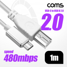 USB 3.1 Type C to Type B 2.0 케이블 1m C타입 to B타입 480mbps