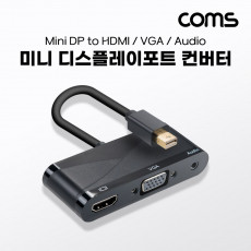 미니 디스플레이포트 컨버터 Mini DisplayPort MDP to HDMI VGA AUX 스테레오 3.5 멀티 4K 30Hz 1080P