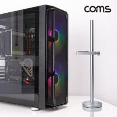 1단 그래픽카드 가이드 VGA GPU 수직 거치대 지지대 홀더 알루미늄 받침대 브라켓 고정 높이 조절 Silver