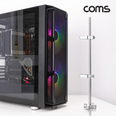 이중 그래픽카드 가이드 VGA GPU 수직 거치대 지지대 2단 홀더 알루미늄 받침대 브라켓 고정 높이 조절 Silver