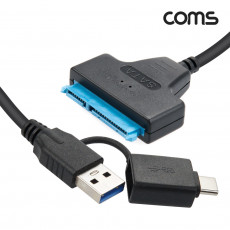 USB Type A 3.0 Type C to SATA 변환 컨버터 2.5형 HDD 5Gbps 노트북용 무전원 SATA 2 3 30cm