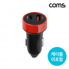 G POWER 초고속 차량용 2구 충전기 PD 30W Black 케이블 미포함 스마트폰