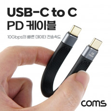 USB 3.1 Type PD 케이블 13cm 10Gbps C타입 to C타입