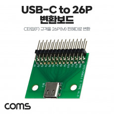 DIY용 제작모듈 USB 3.1 Typc C 암놈 to 26Pin 숫놈 핀헤더 변환보드 C타입 26핀