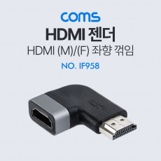 HDMI 연장젠더 좌향꺾임 꺽임