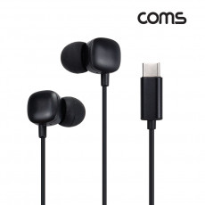G POWER 인이어 타입 이어폰 Type-C 커넥터 스테레오 1.2M Black 색상