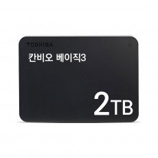 TOSHIBA AK 칸비오 베이직3 USB 외장 하드 2TB USB3.0 2.5형 SMR