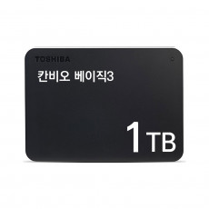 TOSHIBA AK 칸비오 베이직3 USB 외장 하드 1TB USB3.0 2.5형 SMR