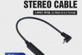 스테레오 케이블 20cm 한쪽 꺾임 꺽임 3극 AUX Stereo 3.5 M 6.35 F
