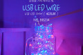 USB LED 케이블 4Color - 속도 밝기 조절 리모콘 와이어 조명 감성 컬러 라이트 색조명 무드등 트리 장식 DIY