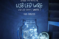 USB LED 케이블 White - 속도 밝기 조절 리모콘 와이어 조명 감성 컬러 라이트 색조명 무드등 트리 장식 DIY