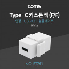 USB 3.1 Type C 키스톤 잭 월 플레이트 C타입 to C타입