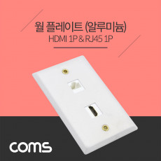 월 플레이트 알루미늄 WALL PLATE HDMI RJ45 LAN 랜 벽면 매립 설치