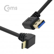 USB 3.1 Type C 케이블 25cm USB 3.0 A 좌향꺾임 to C타입 전면꺾임 꺽임