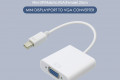 미니 디스플레이포트 to VGA 변환 컨버터 Mini DP M to VAG F Displayport