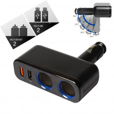 차량용 시가 소켓 2포트 2구 2port 퀄컴 플러그 일체형 시가잭 시거잭 USB 2포트 2구 2port 자동차 소켓 멀티 분배 충전