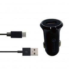 차량용 시가 USB 1포트 퀄컴3.0 고속충전 C케이블 포함 시가잭 시거잭