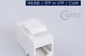 커플러 RJ45 I형 8P8C CAT6 플레이트형 White WALL PLATE 월 플레이트