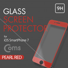 IOS 8Pin 8핀 스마트폰 7 보호필름 Red