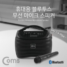 블루투스 앰프 스피커 무선 마이크 노래방 앰프 30W USB MicroSD 재생 AUX BGM 지원 evn1