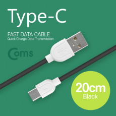 USB 3.1 Type C 케이블 20cm USB 2.0 A to C타입 Black